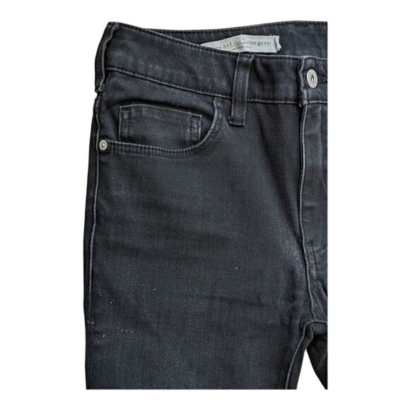 Anthropologie Pilcro and the Letterpress Black High Rise Denim Jeans Size 26 - Picture 4 of 11